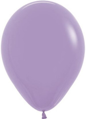 S Шар (12''/30 см) Сиреневый (050), пастель, 12 шт. (112050-12)